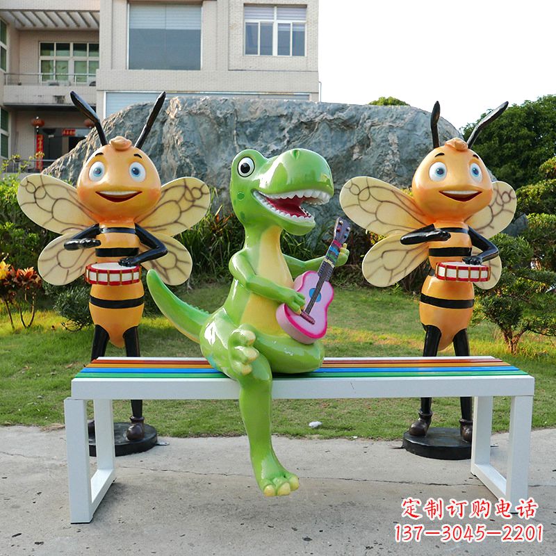 佛山吉他恐龙雕塑
