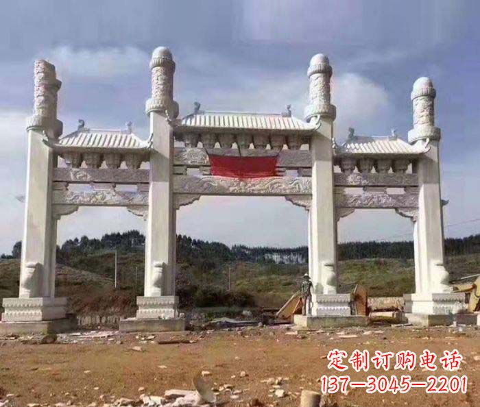 佛山 道路大理石牌坊雕塑