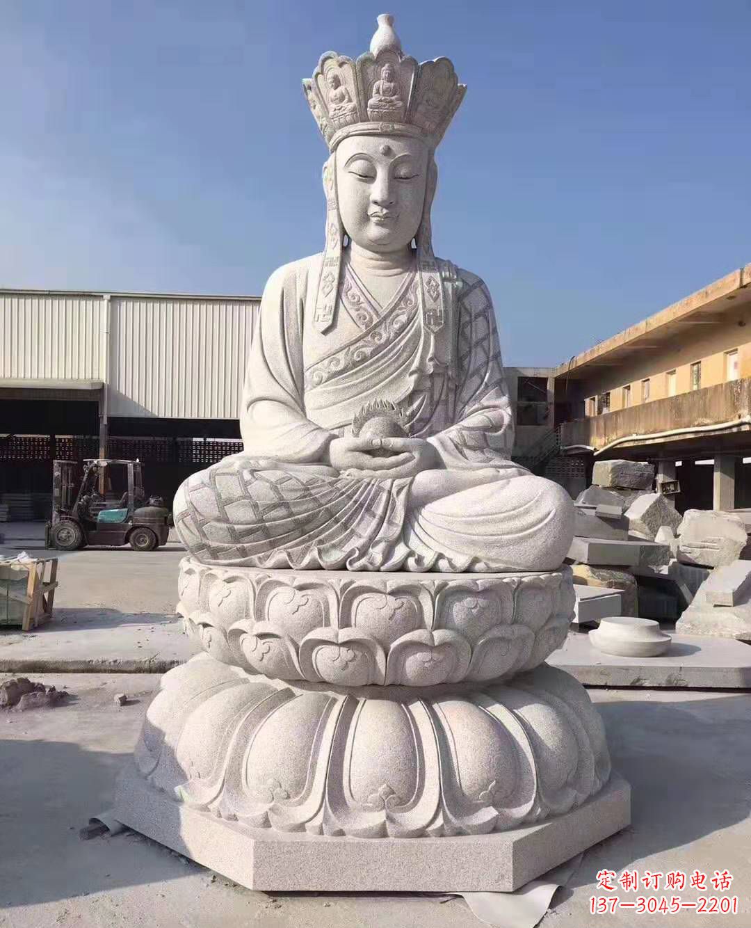佛山地藏王石雕佛像摆件寺庙景观雕塑 