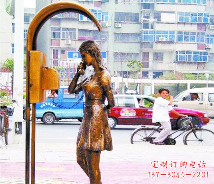 佛山女孩铜雕塑——艺术的象征