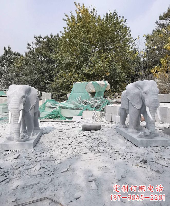 佛山优雅精美大象石雕