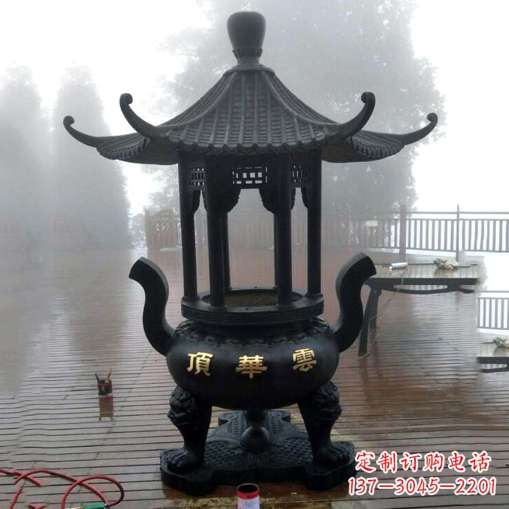 佛山精美青铜香炉雕塑