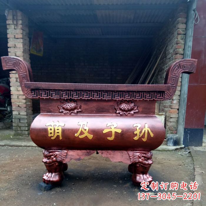 佛山特色铜香炉雕塑