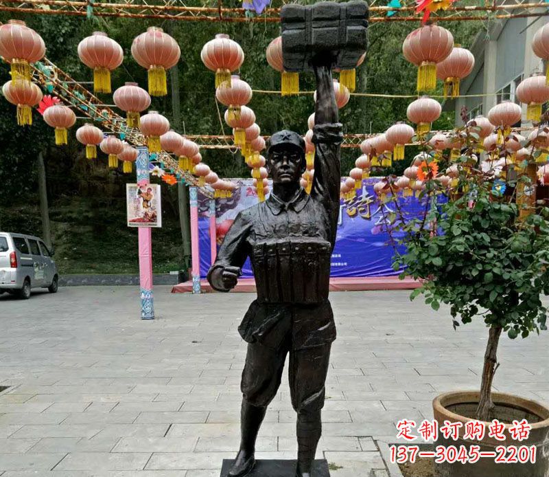 佛山董存瑞铜雕