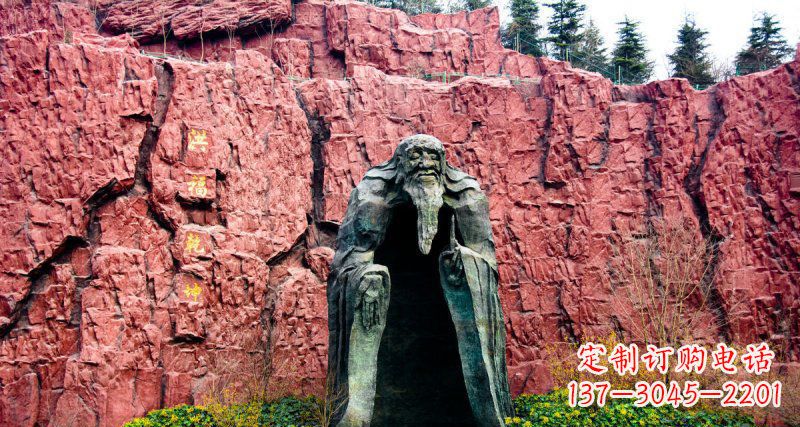 佛山锻铜老子古代名人铜雕