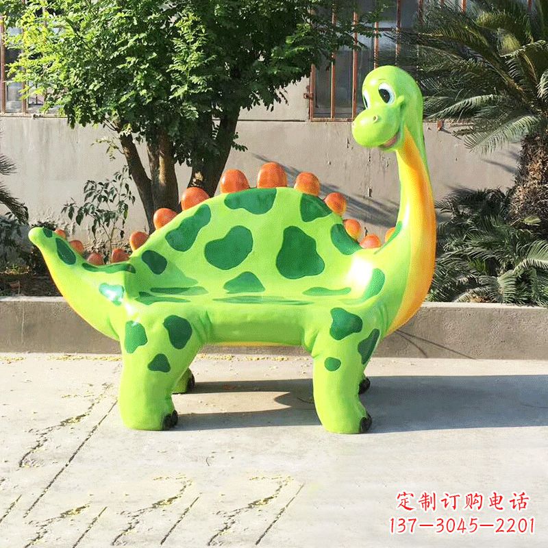 佛山玻璃钢恐龙雕塑座椅