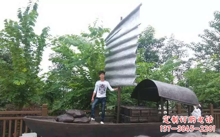 佛山帆船景观铜雕