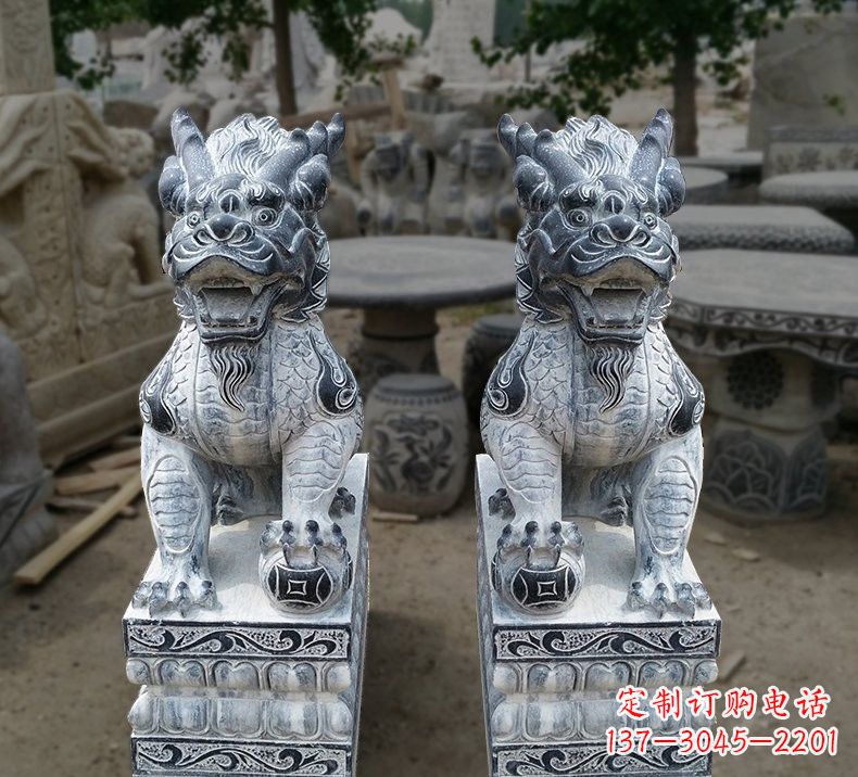 佛山传统工艺仿古麒麟雕塑