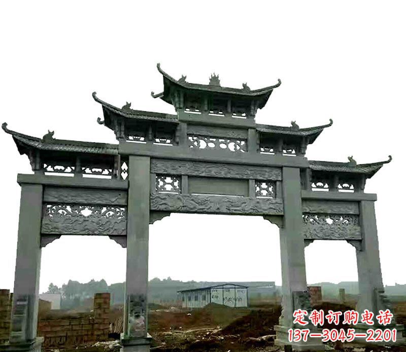 佛山仿古道路牌坊石雕
