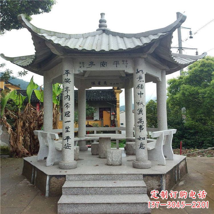 佛山精美大理石凉亭雕塑