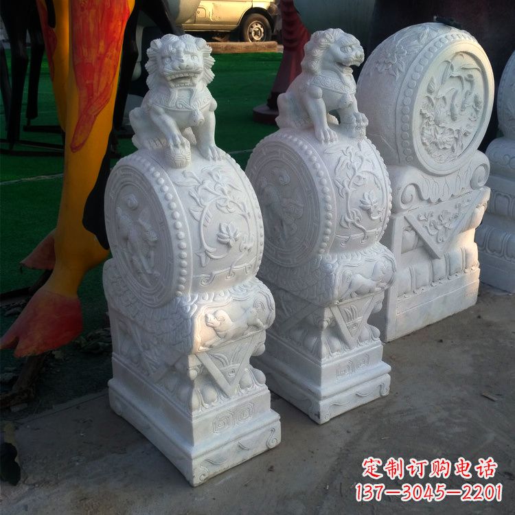 佛山仿古门墩石雕塑