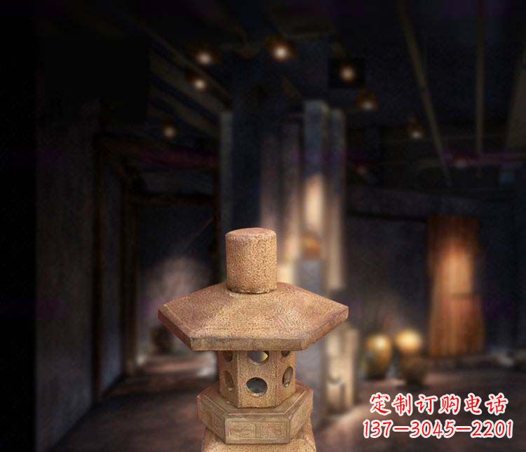 佛山仿古石灯公园石雕