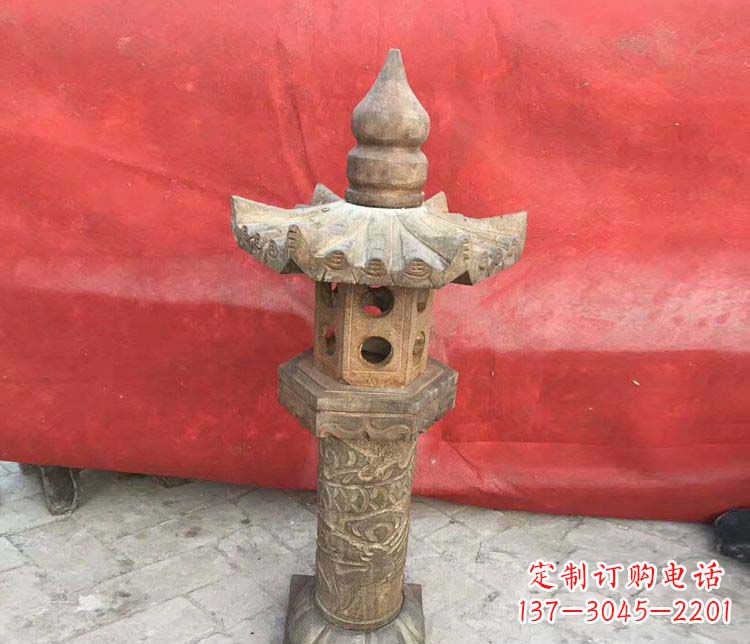 佛山传统风格石灯雕塑