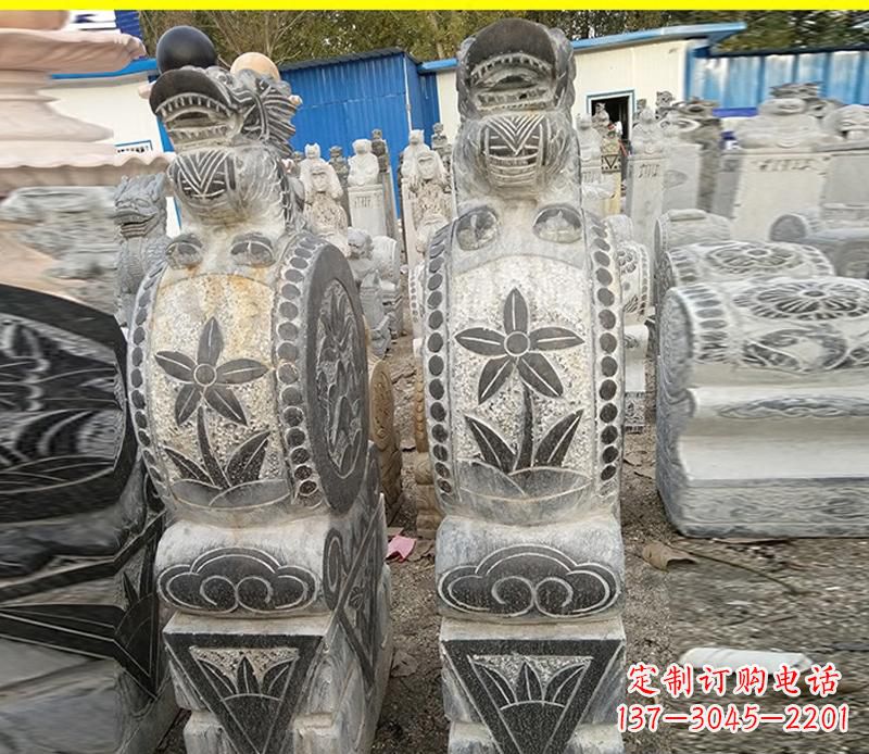 佛山仿古石门墩雕塑，传承历史文化
