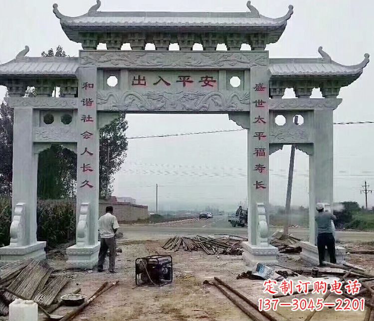 佛山仿古石牌坊石雕