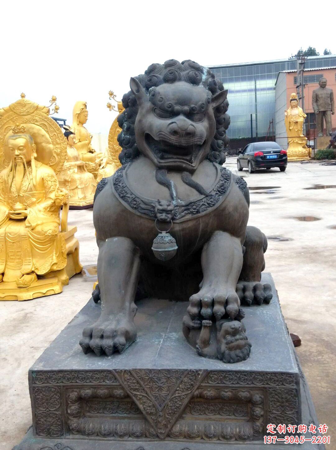 佛山仿古天安门铜狮子