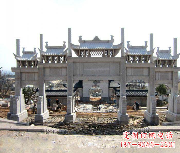 佛山仿古牌坊雕塑,定制专属你的古典魅力