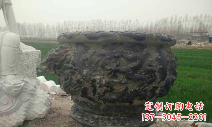 佛山仿古圆形水缸石雕
