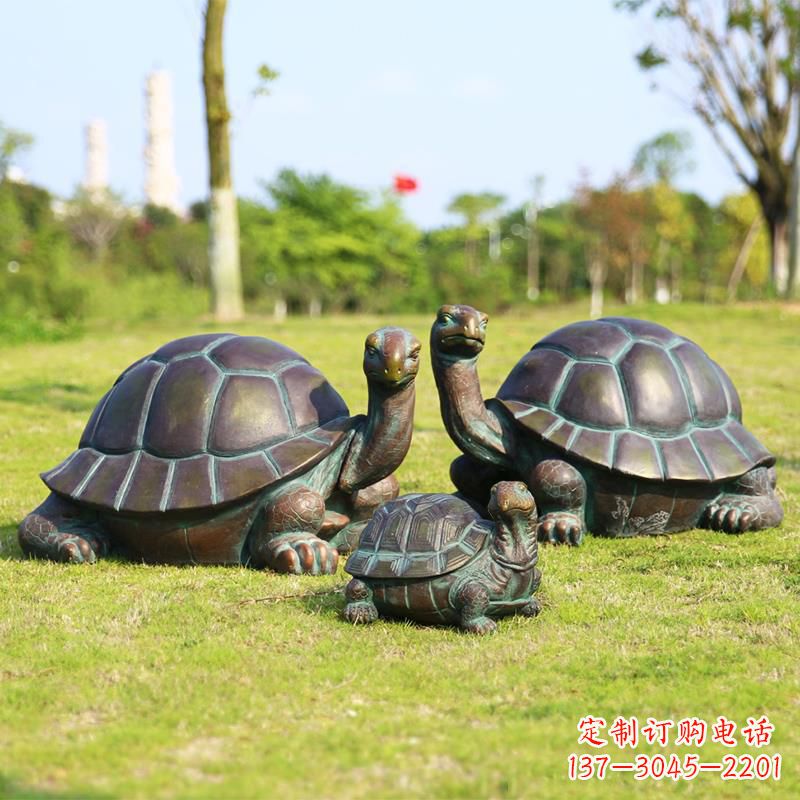 佛山仿铜做工精美的乌龟雕塑摆件