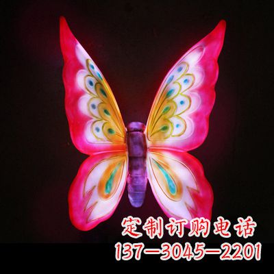 佛山定制发光蝴蝶雕塑