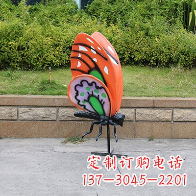 佛山高端红色蝴蝶雕塑