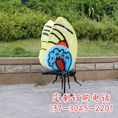 佛山大号黄色蝴蝶雕塑