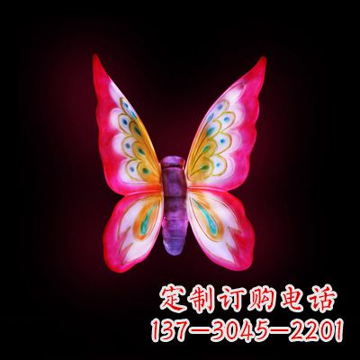 佛山红发蝴蝶 小号发光雕塑