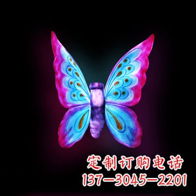 佛山璀璨发光蝴蝶雕塑