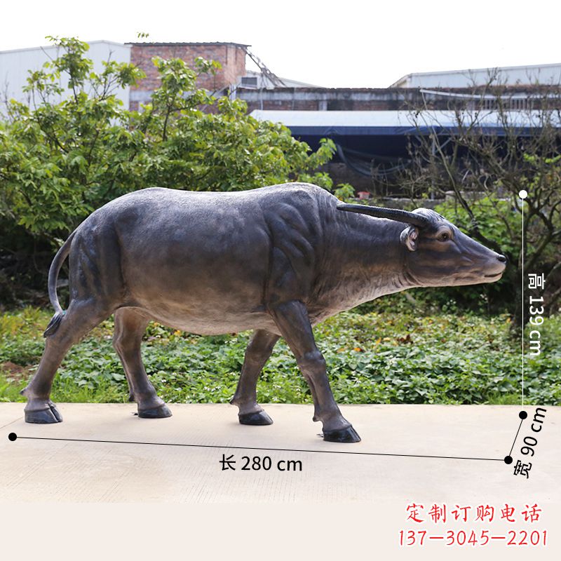 佛山仿真水牛动物雕塑
