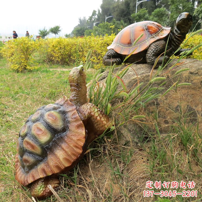 佛山艺术雕塑精美乌龟玻璃钢雕塑