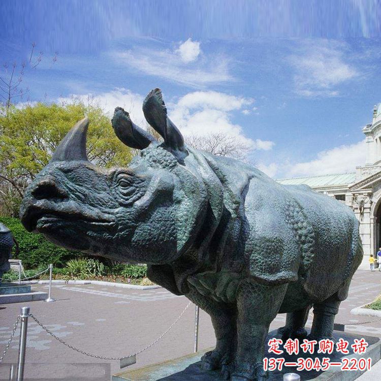 佛山高端犀牛铜雕艺术品