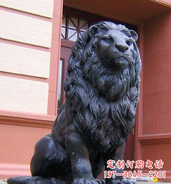 佛山非洲狮子铜雕塑精美雕刻,精美绝伦