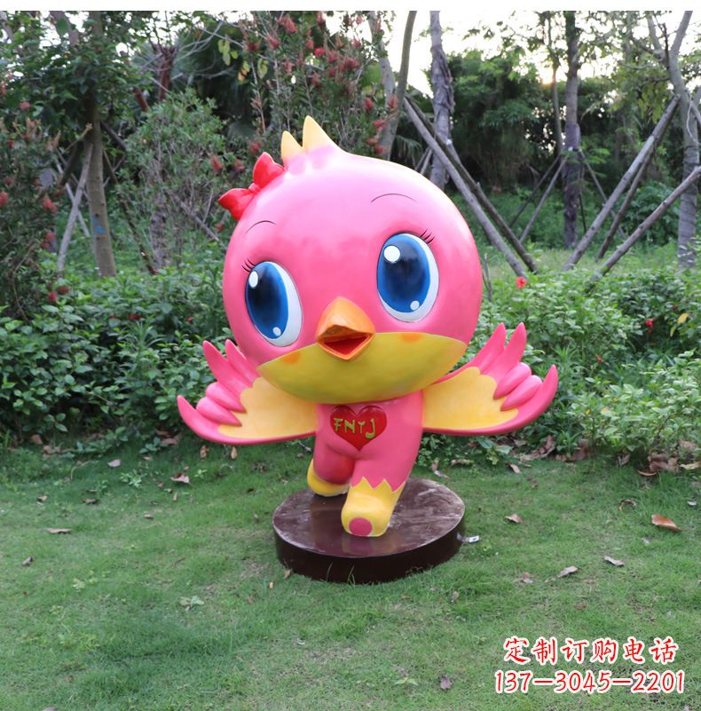 佛山玻璃钢卡通鸽子雕塑