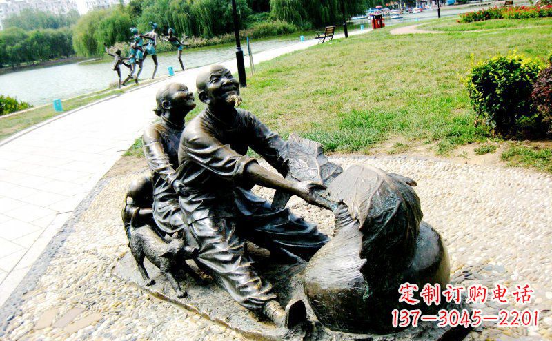 佛山新颖可爱的铜雕萝卜小品