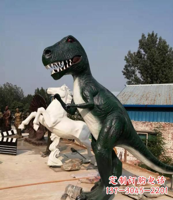佛山玻璃钢仿真恐龙雕塑
