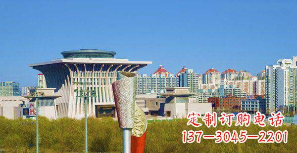 佛山高端特色不锈钢抽象火炬雕塑
