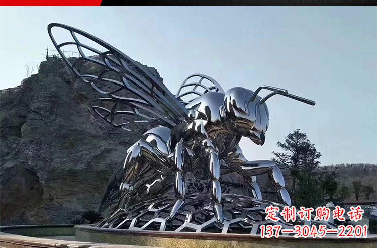 佛山优雅活泼的不锈钢大型蚂蚁雕塑