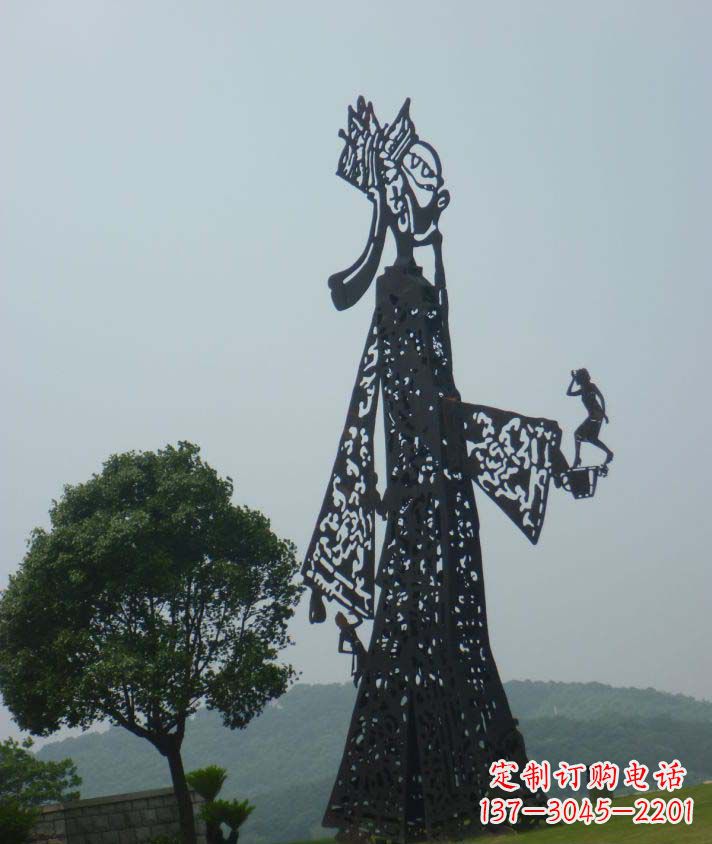 佛山高品质不锈钢皮影戏人物雕塑