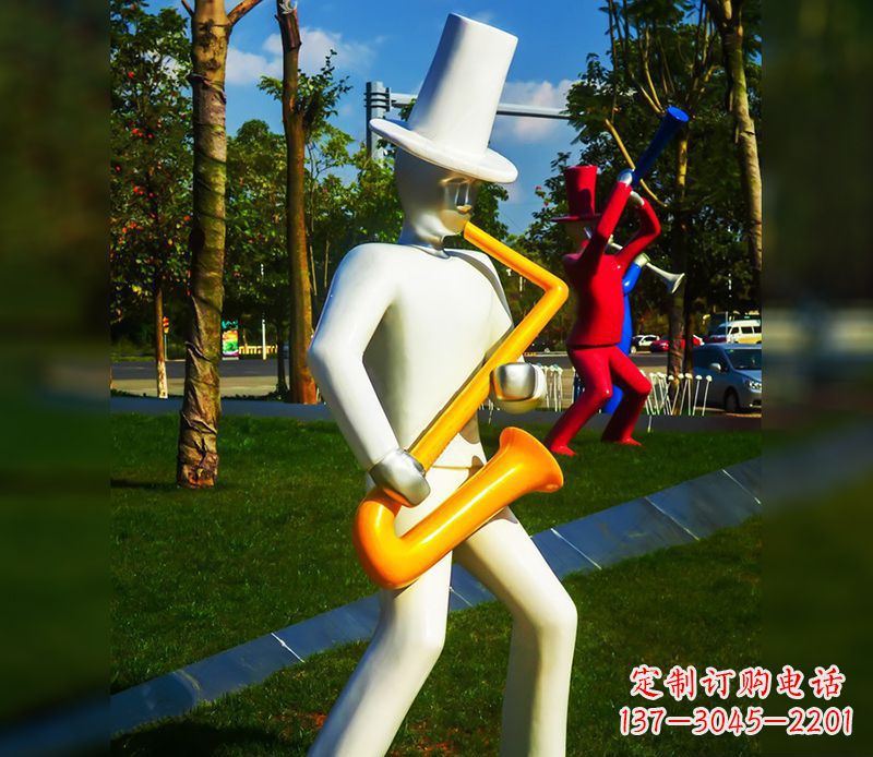佛山精美的萨克斯不锈钢雕塑