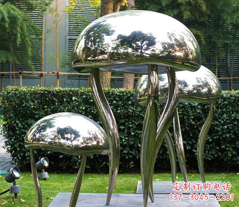 佛山艺术水母不锈钢雕塑
