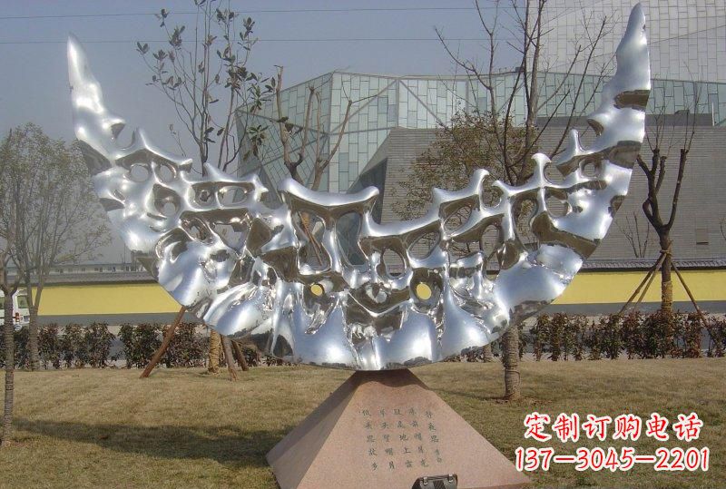 佛山新款不锈钢月亮景观雕塑