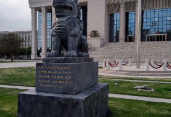 佛山法院神兽獬豸雕塑--正大光明庇护激励雕塑