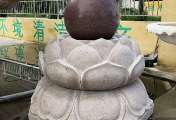 佛山金色彩绘风水球雕塑