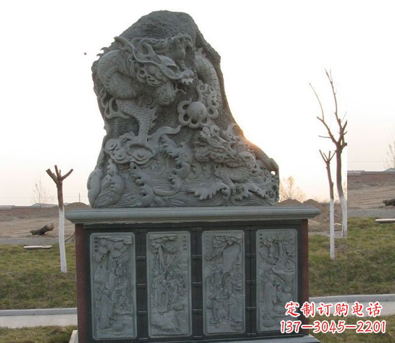 佛山精美的大理石龙雕塑
