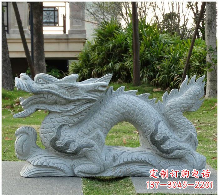 佛山精美雕刻的大理石龙雕塑