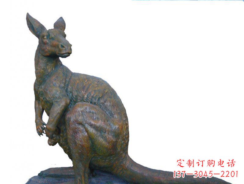 佛山精致工艺铜袋鼠雕塑