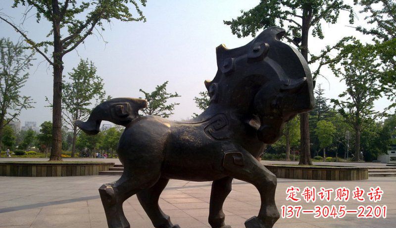 佛山中领雕塑灵动小马铜雕