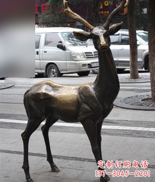 佛山高品质鹿铜雕塑,给室内外环境带来新气象