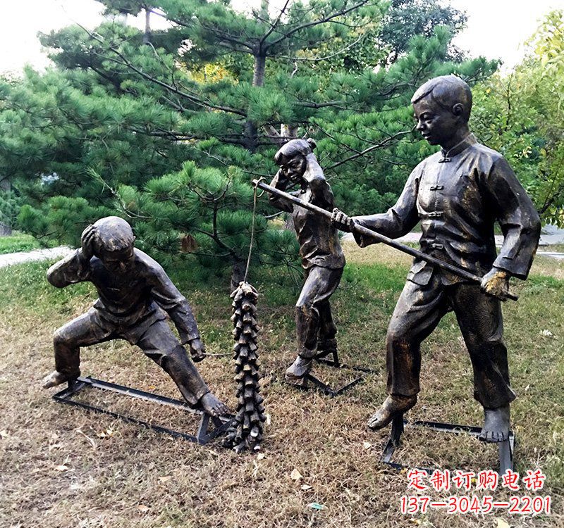 佛山优雅精致的儿童铜雕