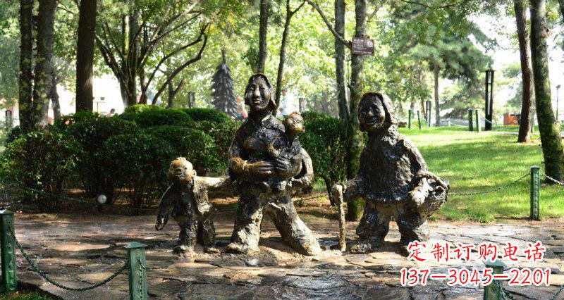 佛山中领雕塑 小孩铜雕定制